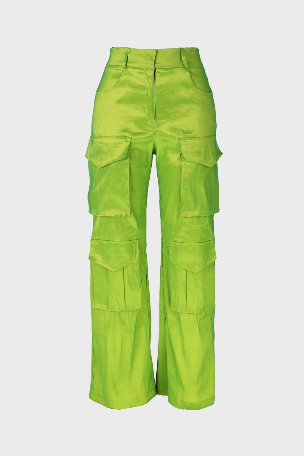 Solid Large Pocket Cargo Pants Lavish Daily