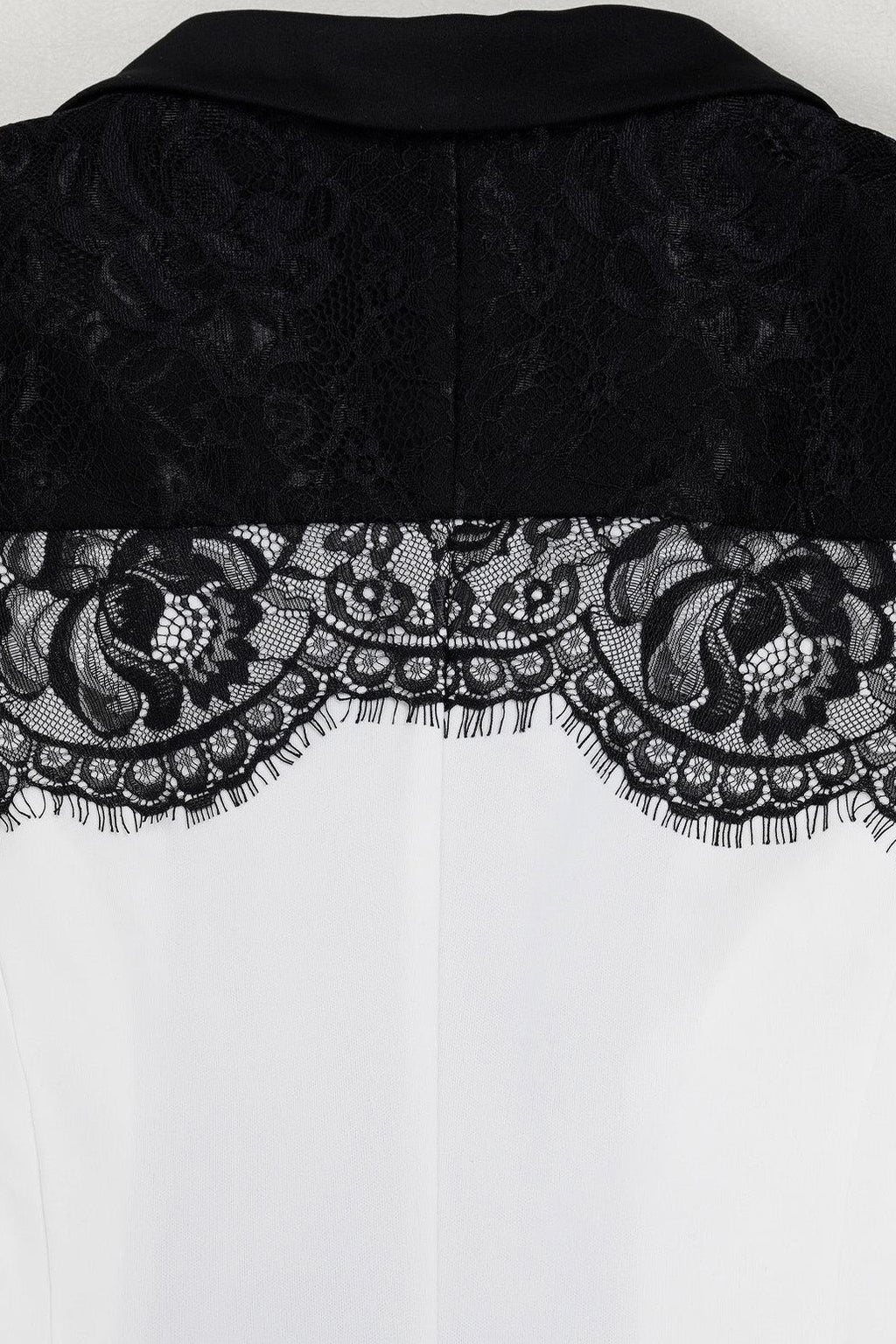 Lace Panel Slim Fit Blazer & Pants Set Lavish Daily