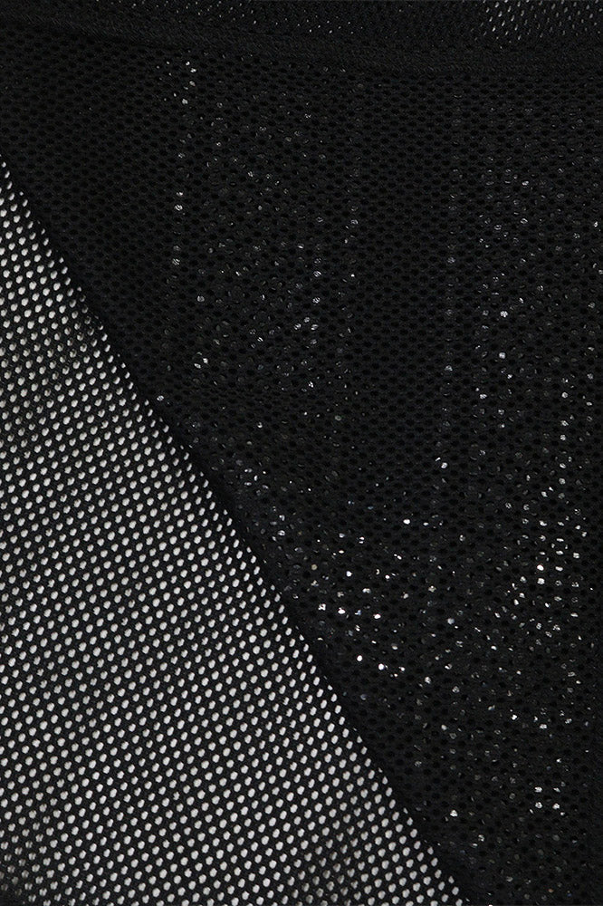 Rhinestone 23 Sheer Mesh Jersey Tunic Lavish Daily