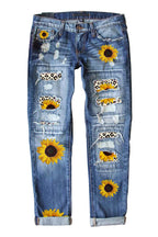 Slim Fit Printed Denim Trousers Lavish Daily