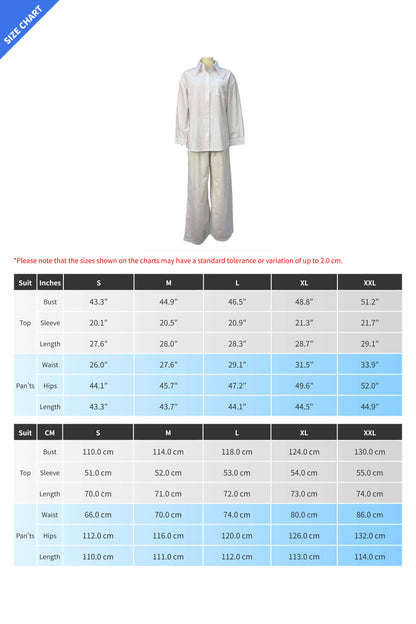 Relaxed Shirt & Wide Leg Pants Set Lavish Daily
