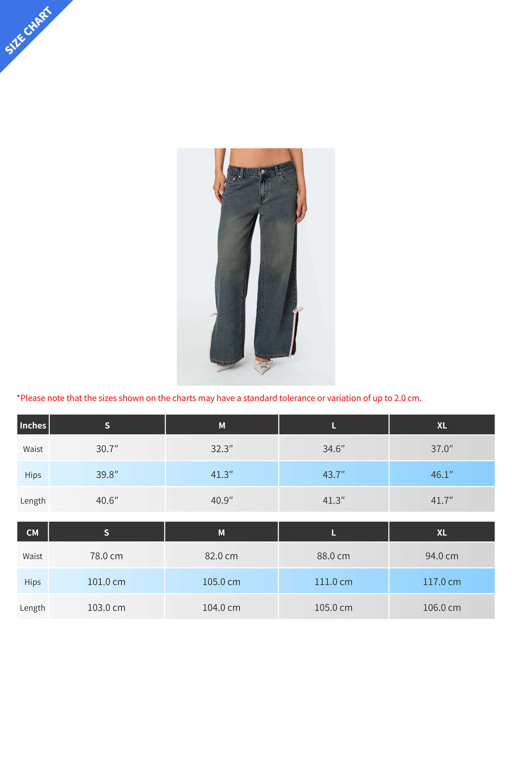 Washed Bow Slit Wide Leg Denim Pants Lavish Daily