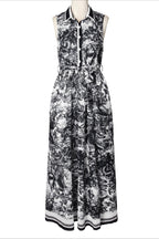 Button Down Shirt Maxi Dress Lavish Daily