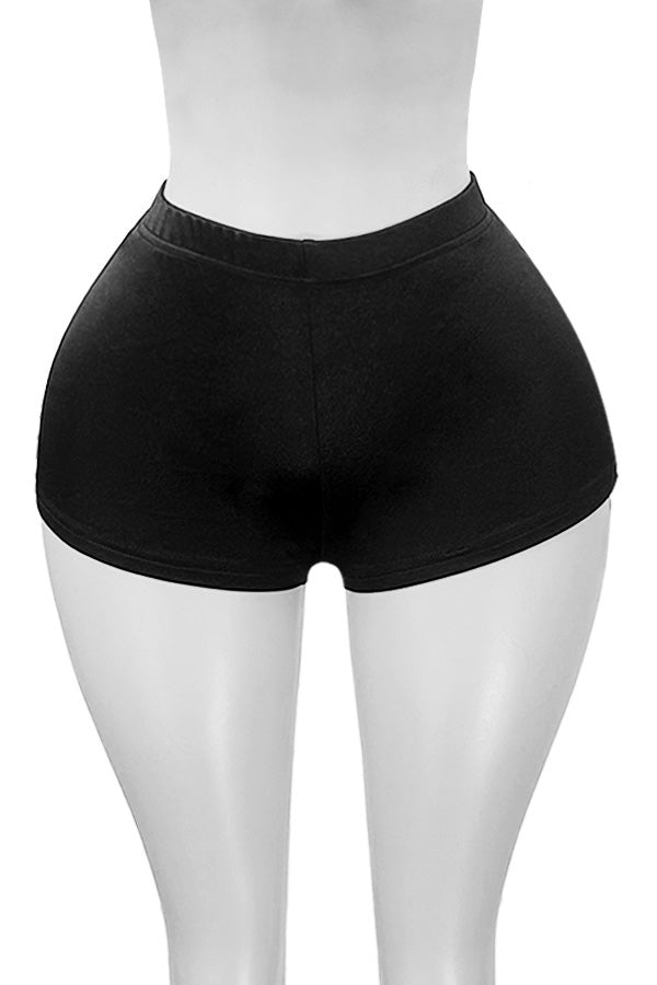 Shiny Satin Bodycon Mini Shorts Lavish Daily