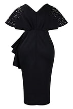 Beaded Ruffled Split Party Dress Lavish Daily