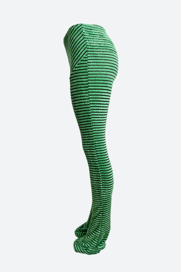 Striped Fuzzy Leggings Lavish Daily