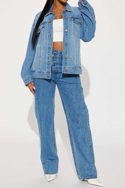 Denim Trucker Jacket Lavish Daily