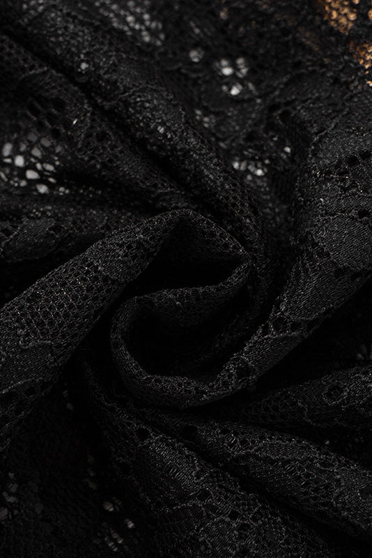 Leopard Print Lace Splice Maxi Dress Lavish Daily