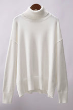 Turtleneck Long Sleeve Sweater Lavish Daily