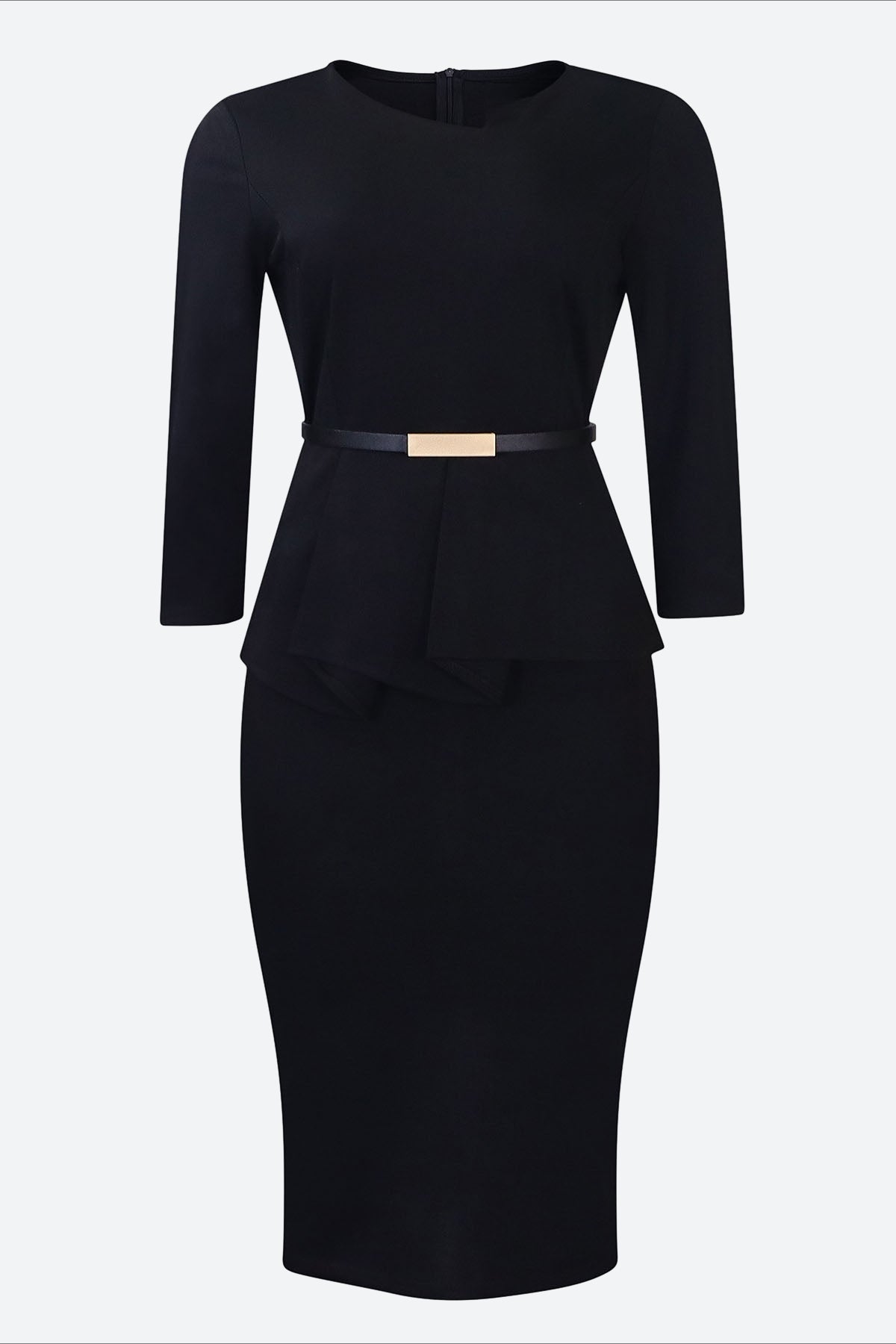 3/4 Sleeve Bodycon Work Dress Lavish Daily