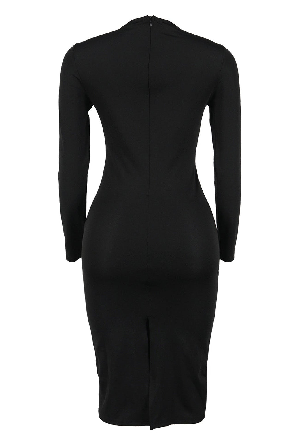 Color-Block Bodycon Dress - High Slit & Stretch Lavish Daily