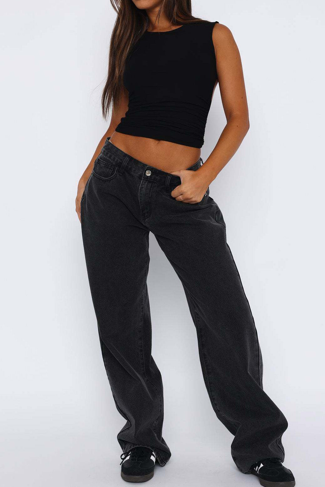 Low Rise Wide Leg Jeans Lavish Daily