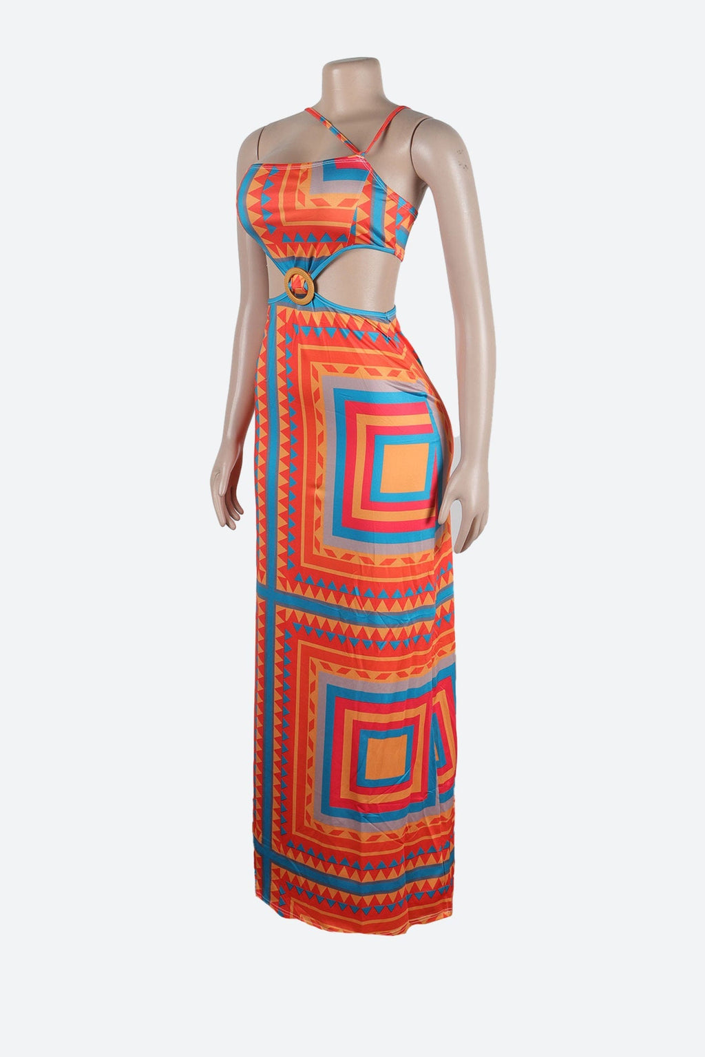 Color block Cami Maxi Dress Lavish Daily