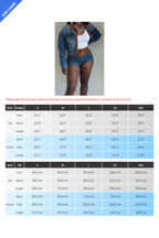 Retro Stretch Denim Colorblock Set Lavish Daily