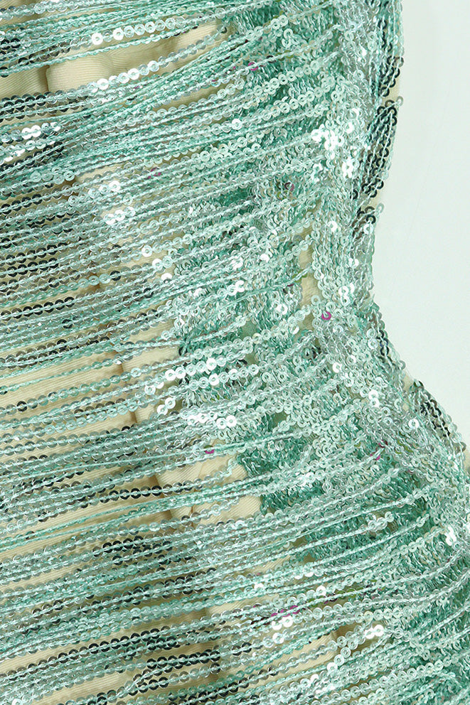 Strapless Top & Fringe Skirt Set Lavish Daily