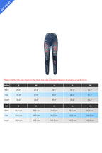 Letter Print Ripped Jeans Lavish Daily