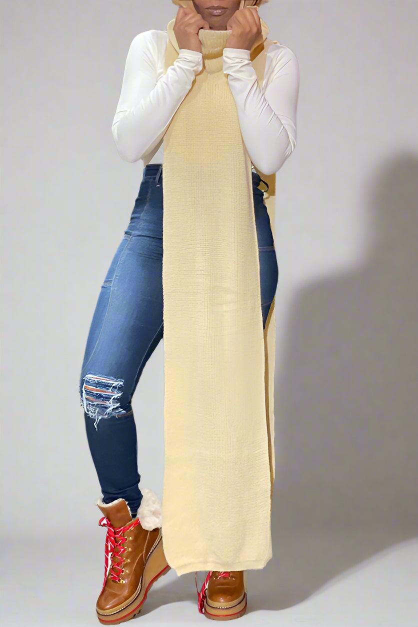 Knit Sleeveless Sweater Dress Lavish Daily