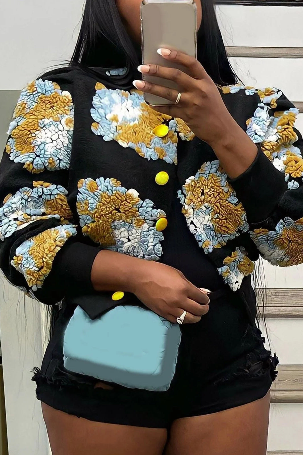 Flower Bomber Jacket Lavish Daily