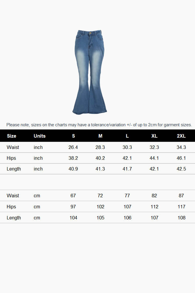 High Waist Bell Bottom Jeans Lavish Daily