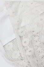 Strapless V-Neck Lace Sheer Bodycon Dress Lavish Daily