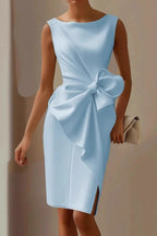 Sweet Bow Tie Waist Midi Dress Lavish Daily