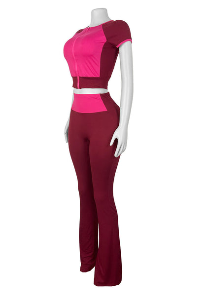Color Block Flare Set Lavish Daily
