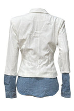 Patchwork Denim Blazer Lavish Daily