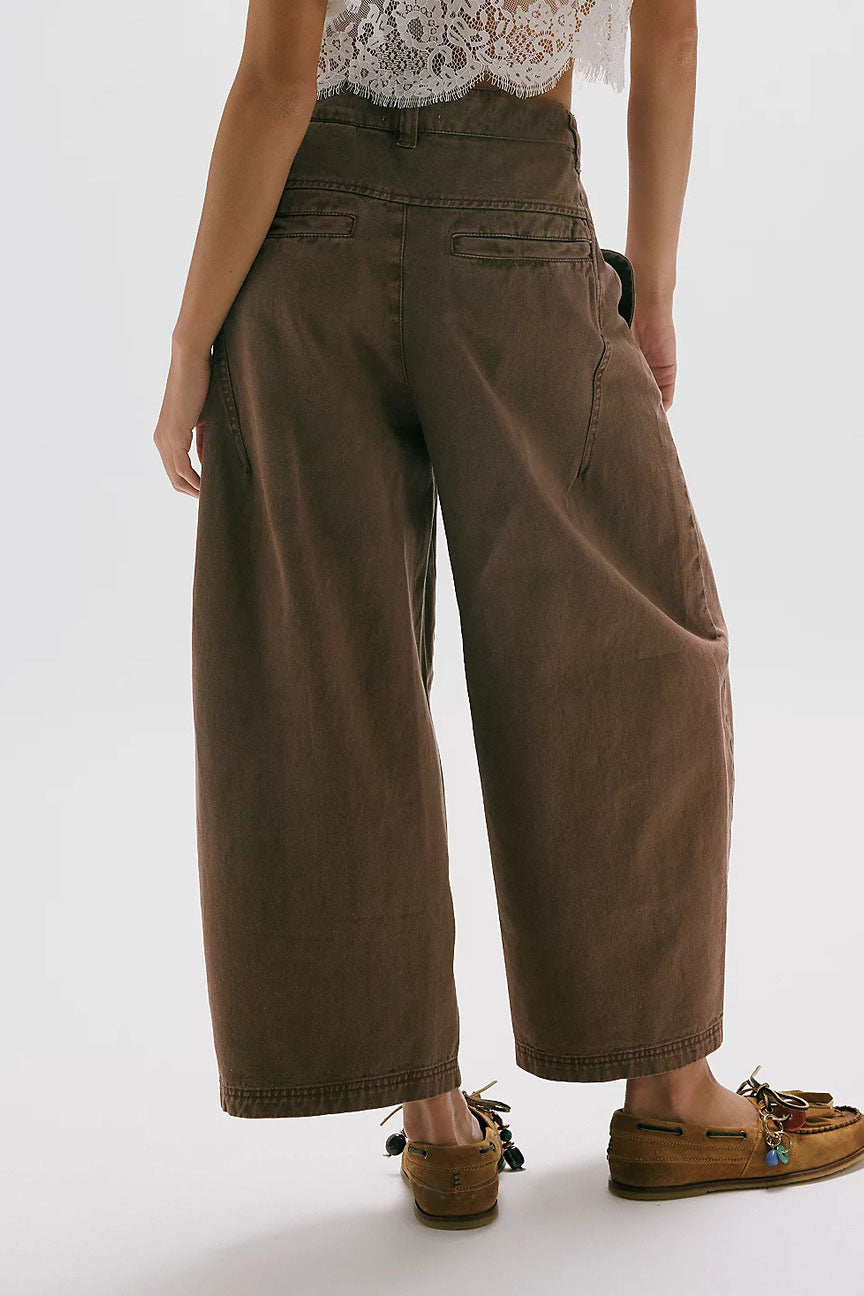 Cropped Wide-Leg Jeans Lavish Daily