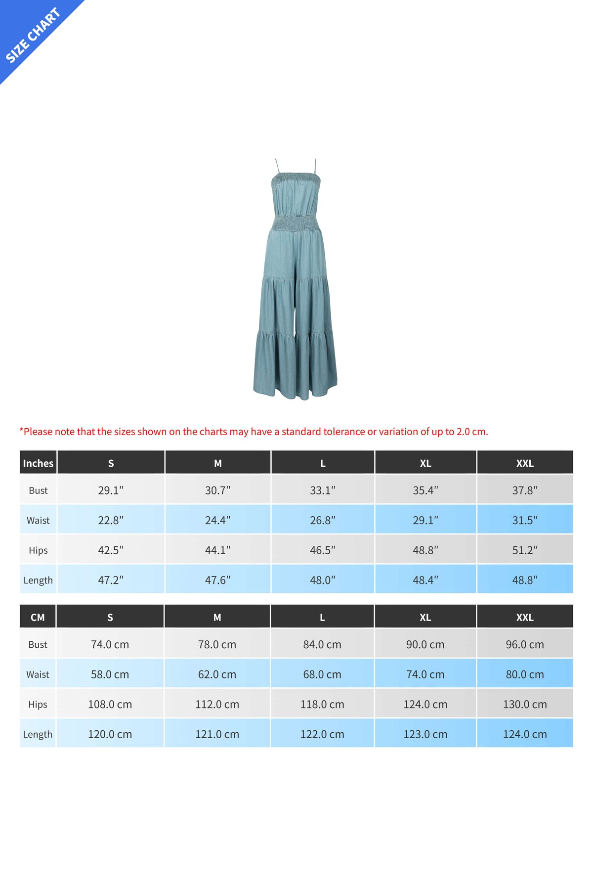 Denim Sleeveless Wide-Leg Jumpsuit Lavish Daily