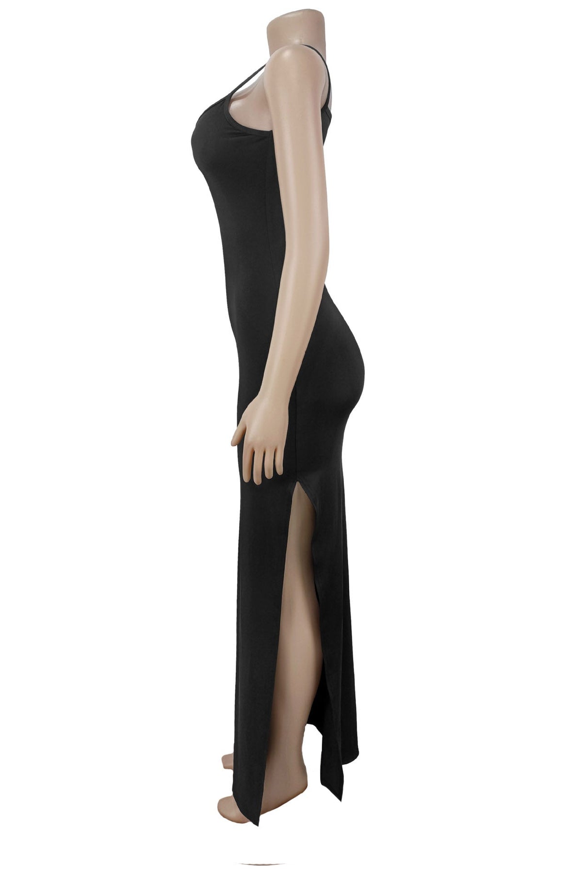 Beaded High-Neck Ruched Mesh Maxi Dress Lavish Daily