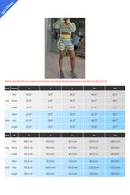 Striped Knit Hoodie Shorts Set Lavish Daily