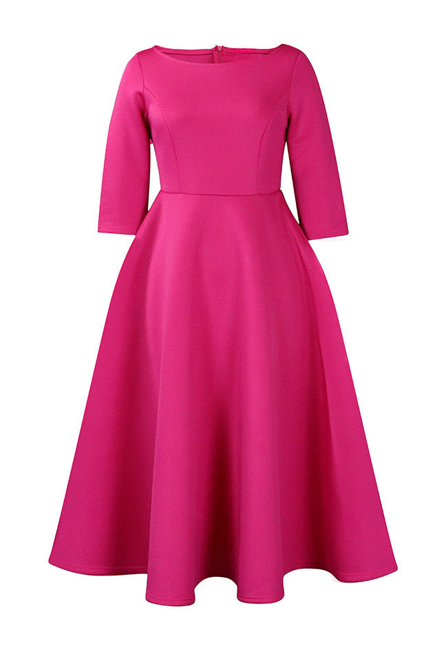 Elegant Solid Color A-Line Evening Dress Lavish Daily