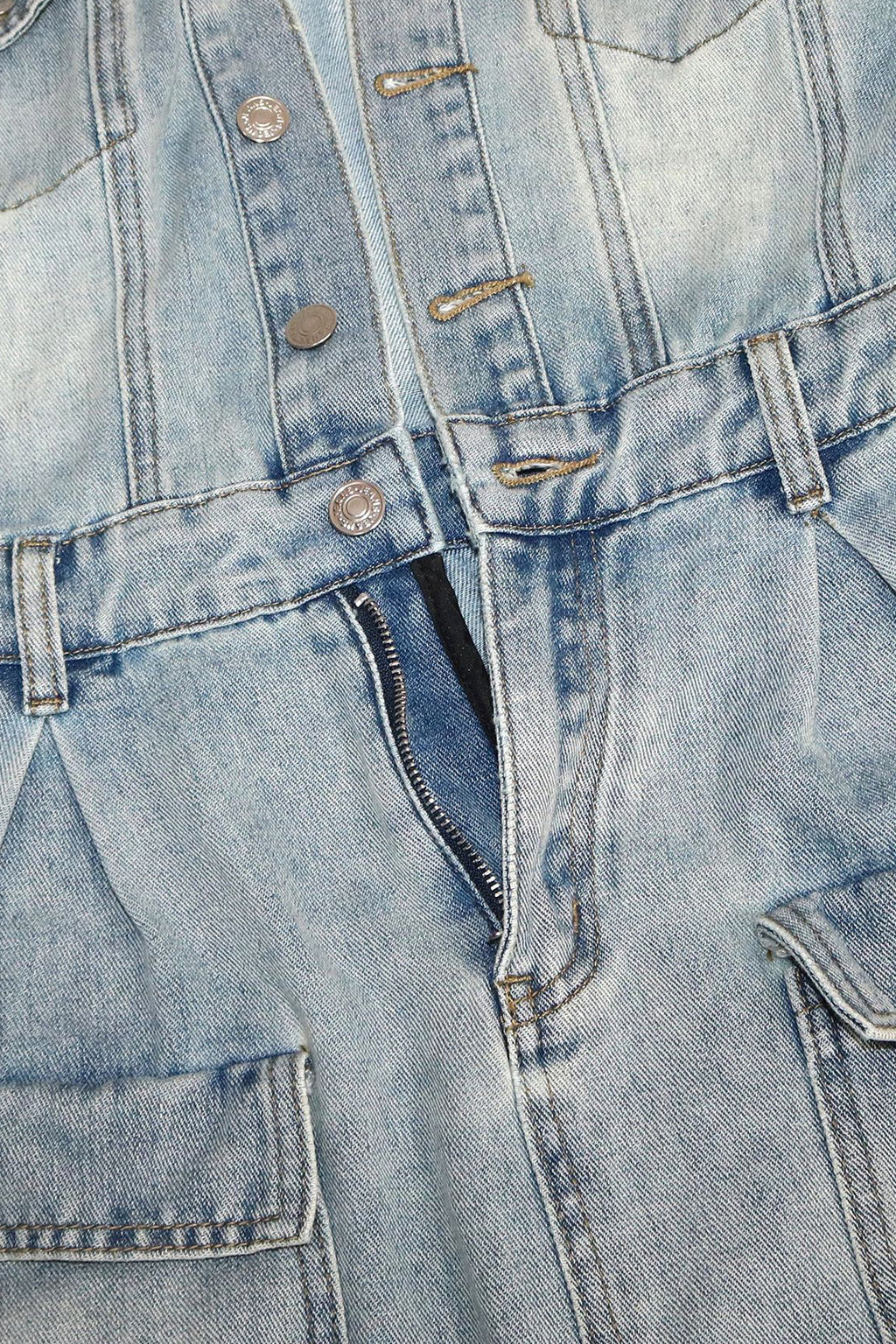 Denim Dress with Leg Warmers Lavish Daily