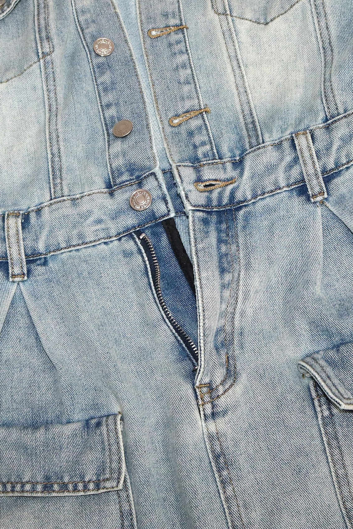 Denim Dress with Leg Warmers Lavish Daily