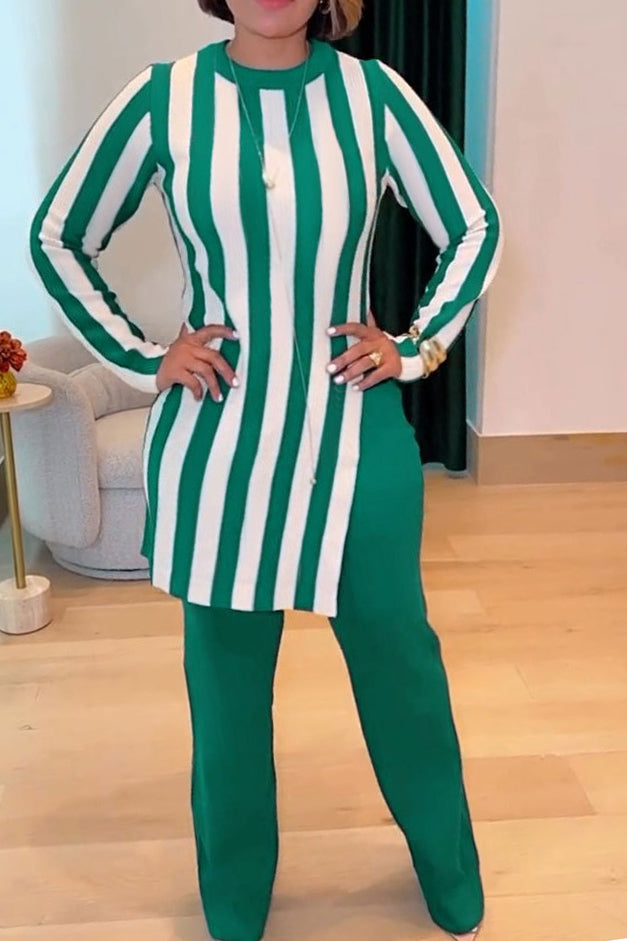 Striped T Shirts & Pants Set Lavish Daily