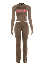 Zip Up Long Sleeve Top and Pants Set LavishDaily