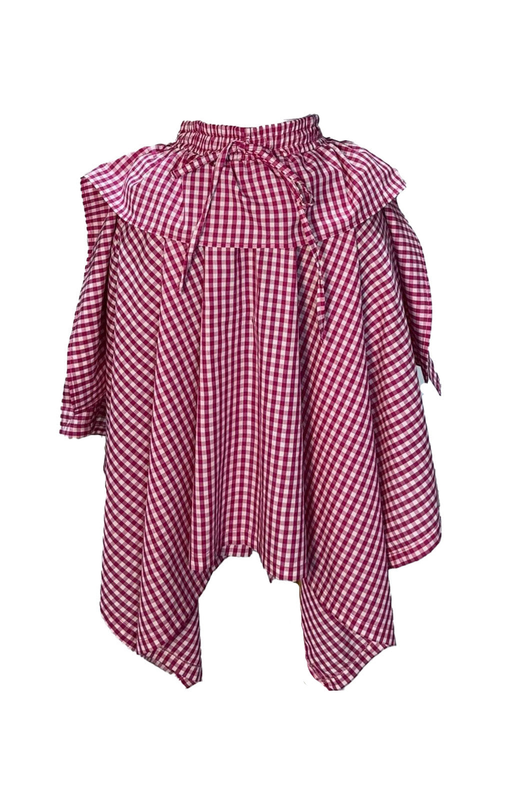Plaid Asymmetrical Handkerchief Skirt Lavish Daily