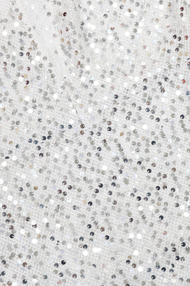 Sequin Halter Deep V Backless Slim Fit Maxi Dress Lavish Daily