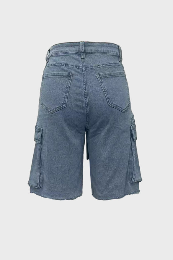 Pocket Denim Shorts Lavish Daily