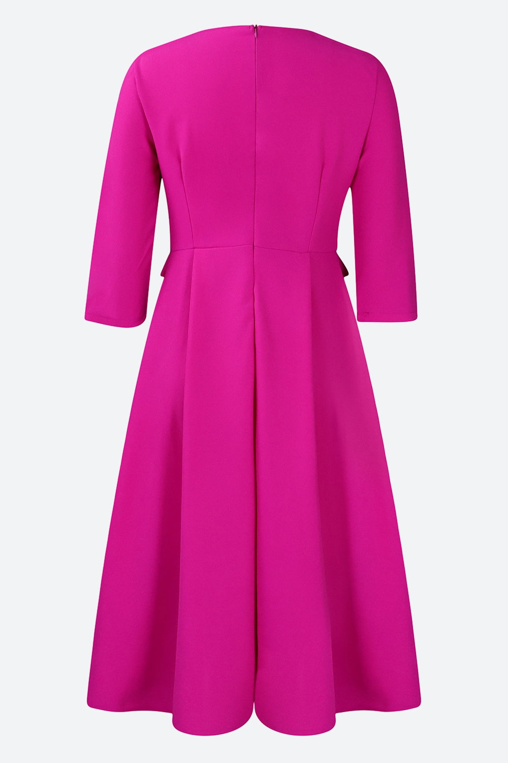 Elegant Solid Pleated Dress Lavish Daily