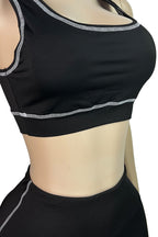 Sport Bra Zip Jacket Leggings Set Lavish Daily