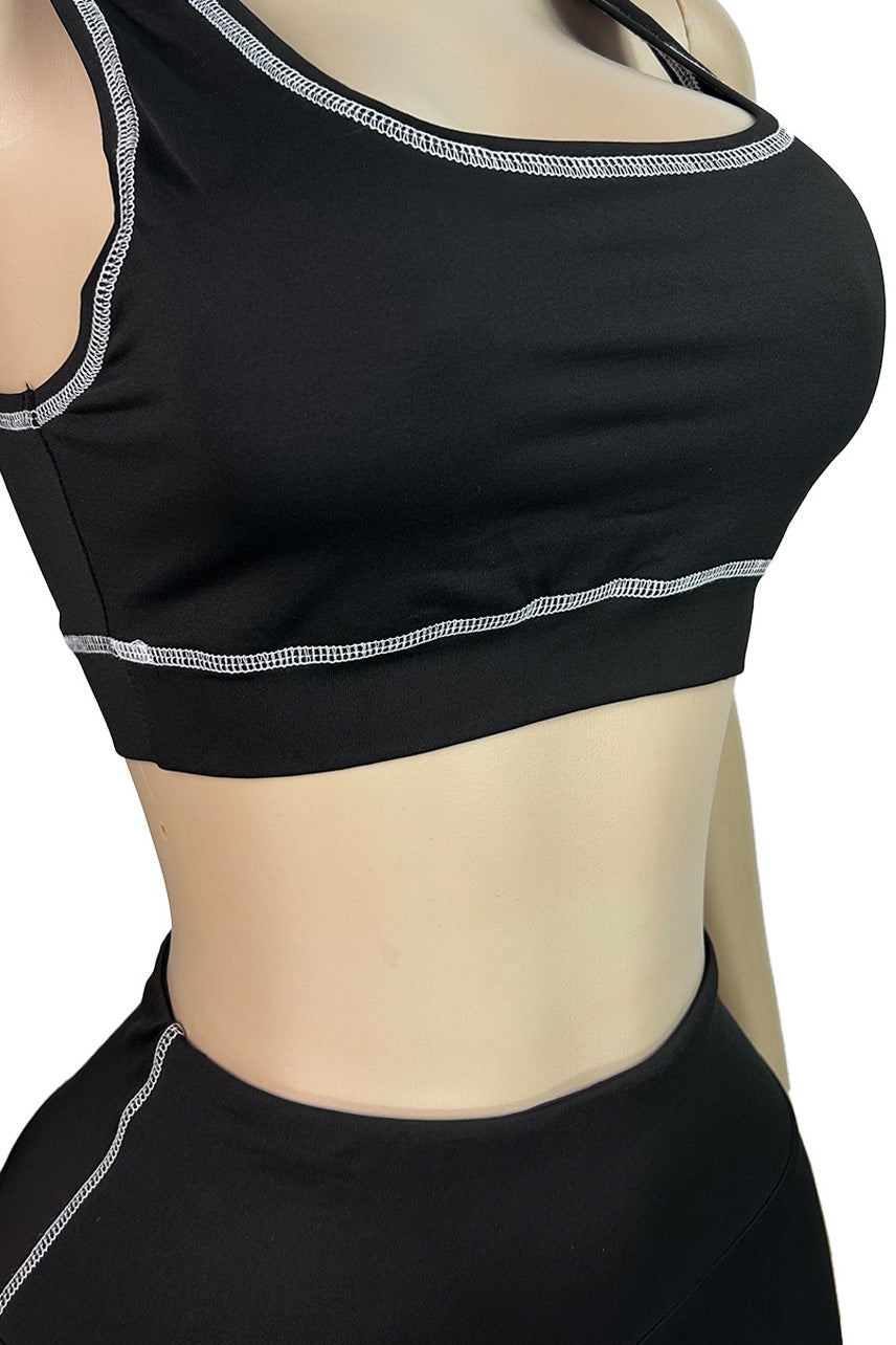 Sport Bra Zip Jacket Leggings Set Lavish Daily