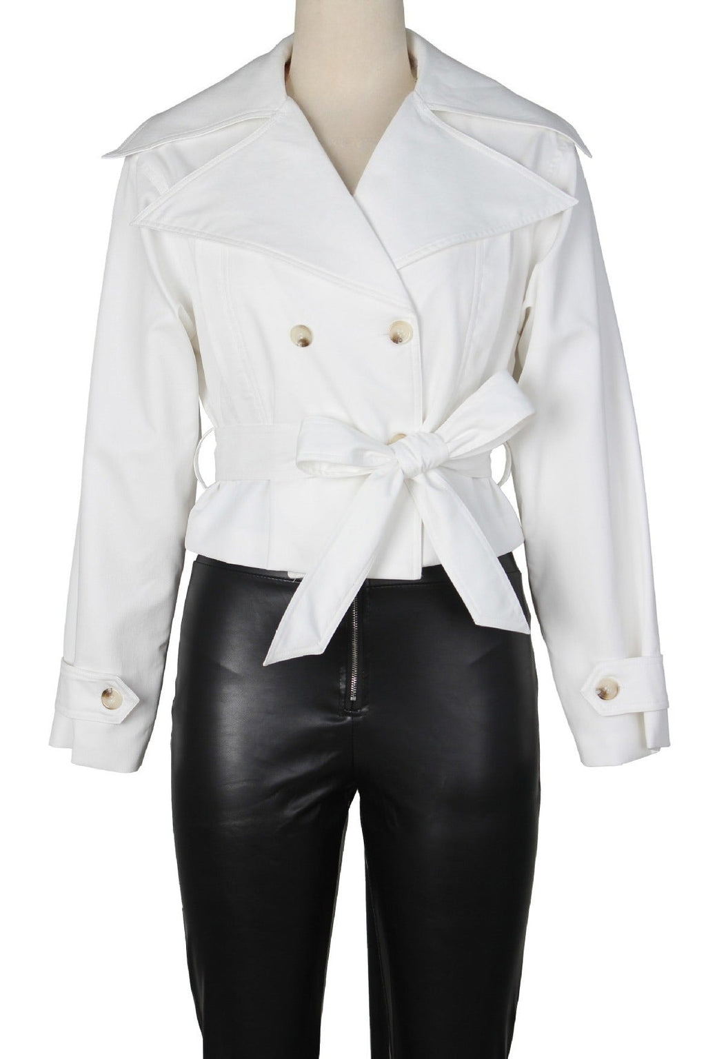 Cropped Trench Coat LavishDaily