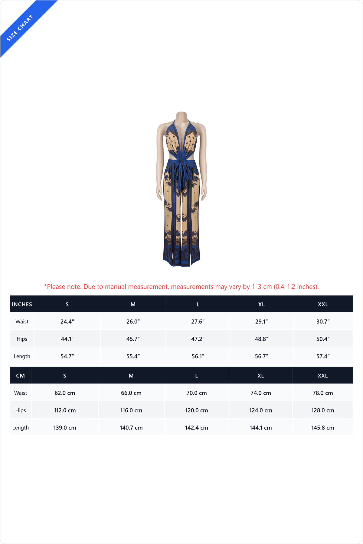 Ornate Print Halter Slit Wide Leg Jumpsuit Lavish Daily