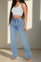 Straight Leg Jeans Lavish Daily