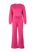 Cropped Sweatshirt and Wide Leg Tracksuit LavishDaily