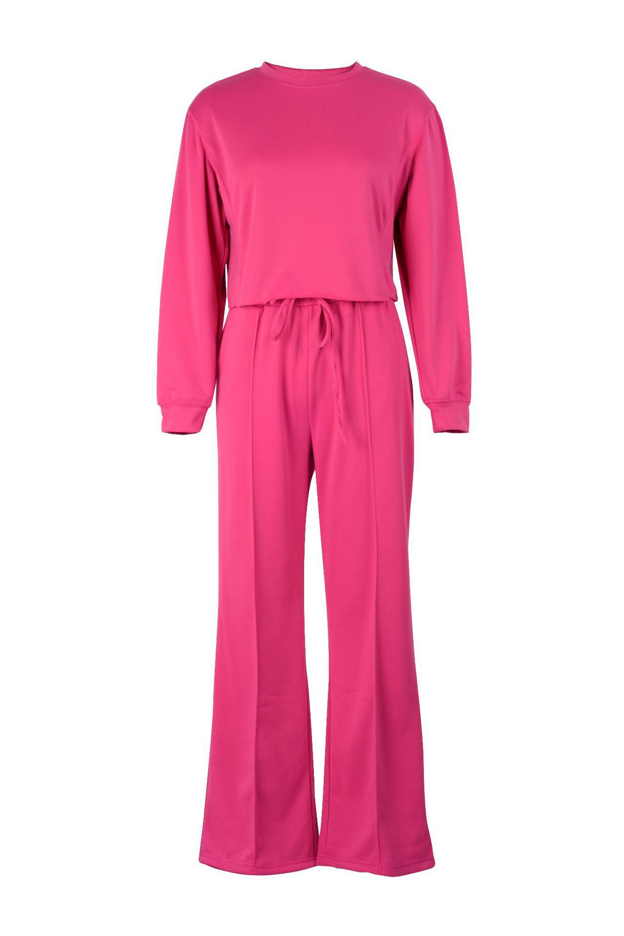 Cropped Sweatshirt and Wide Leg Tracksuit LavishDaily