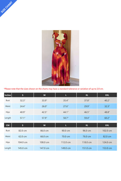 Tie Shoulder Cut-out Maxi Dress Lavish Daily