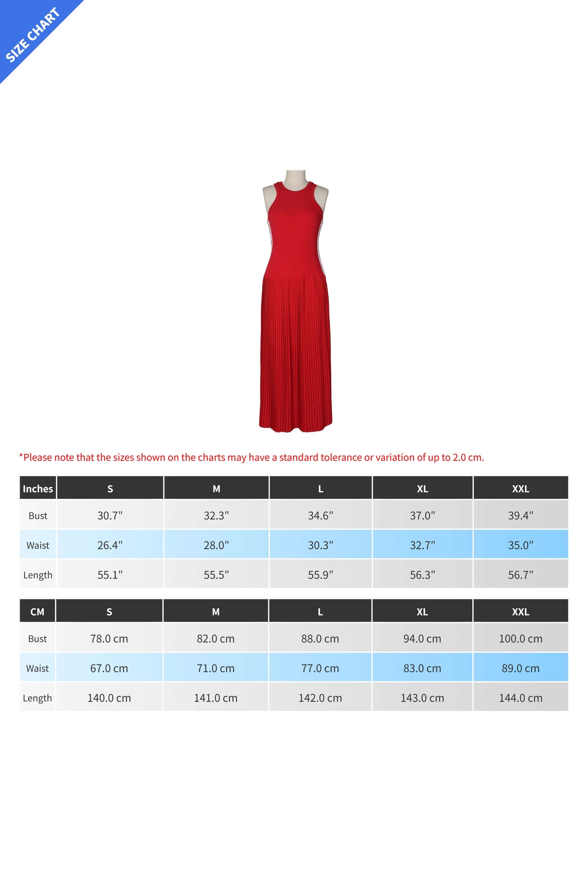 Sporty Contrast-Stripe Pleated Maxi Dress Lavish Daily