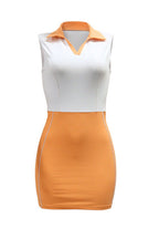 Sleeveless Colorblock Sporty Mini Dress Lavish Daily